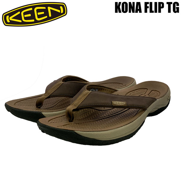 キーン サンダル KEEN KONA FLIP TG java/ DARK EARTH コナ フリップ 日本置き目品 KN1029143 メンズ靴-靴