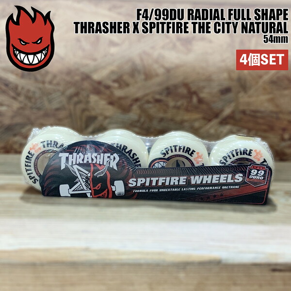 スピットファイア ウィール SPITFIRE F4/99DU 54mm RADIAL FULL SHAPE THRASHER X SPITFIRE THE CITY NATURAL スラッシャーxスピット
