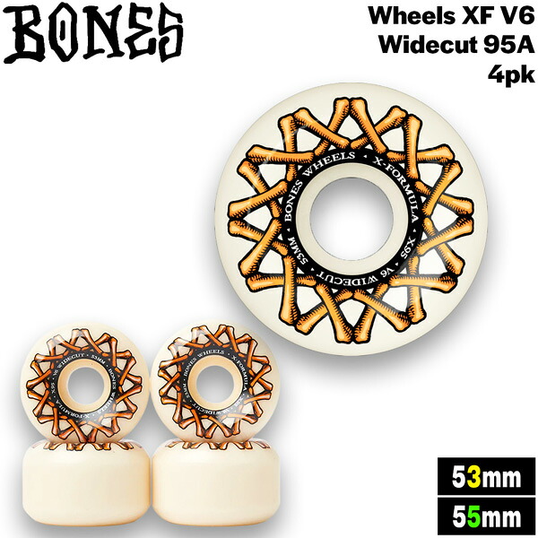 ボーンズ ウィール BONES WHEELS X-FORMULA XF WIDE-CUT 95A V6 4個セット エックスフォーミュラー