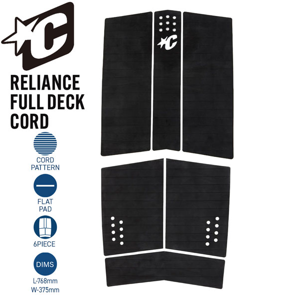 クリエーチャー デッキパッド CREATURES RELIANCE FULL DECK CORD BLACK リライアンス 6ピース フルデッキキット｜MOVE select