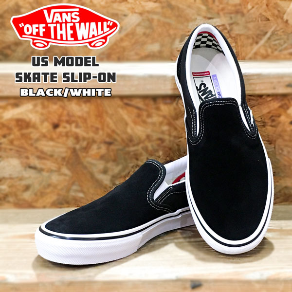 VANS バンズ SKATE SLIP-ON スリッポン スニーカー  ヴァンズ US BLACK/WHITE VN0A5FCAY28