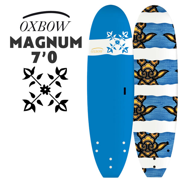 オックスボウ サーフボード OXBOW SURF x TAHE 7'0 MAGNUM SOFTBOARDS フィン付きミッドレングス ソフトボード  日本正規品 最大72%OFFクーポン