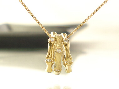 K18 ゴールド バンブー ダイヤモンド ペンダント トップ「Bamboo Diamond - バンブー ダイヤモンド -」18K 18金 YG WG PG イエローゴールド ホワイトゴールド ピンクゴールド 竹 テクスチャー ギフト プレゼント＊2601