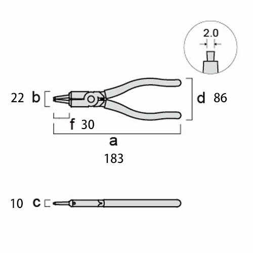 【楽天市場】フジ矢 FOS185 スナップリングプライヤー 軸用(ストレート) 替え爪式 185mm:プロ向け工具専門店【愛道具館】 【楽天市場】フジ矢 FOS185 スナップリングプライヤー 軸用(ストレート) 替え爪式 185mm:プロ向け工具専門店【愛道具館】