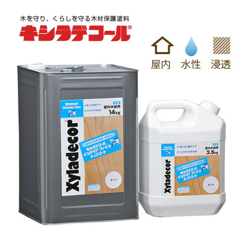 大阪ガスケミカル株式会社  キシラデコールインテリアファイン 上張り 3.5kg ツヤ消し