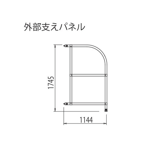 長谷川産業 #12148  高さやり方台 ライトタワーステアウェイ(R)軽銀製 STW 精神的な統合部材 外の方突っ支い棒ダイアログボックス