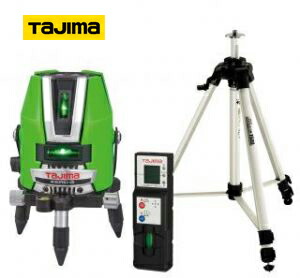 タジマ物の具/TJM ●ZEROG-KJYSET ゼロジーKJY書き割り 緑であることレーザ 本体+受光器+三脚 磁気制動遣りくち