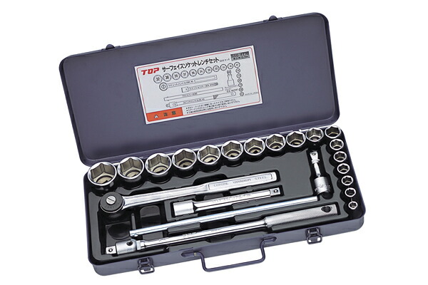楽天市場】TOP/トップ工業 SWS-410M ソケットレンチセット(差込