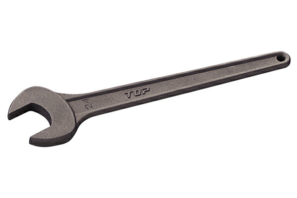 【特価商品】トップ (TOP) 片口スパナ 丸形 対辺55㎜ 鍛造 国産 強力級 楽天市場】TOP/トップ工業 RS-55 丸形片口スパナ(強力級) 55mm : プロ