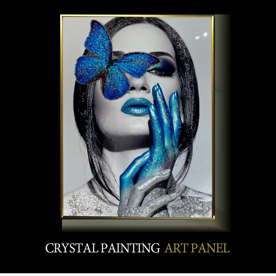 楽天市場 アートパネル モダン おしゃれ モノクロ 玄関 モノトーン 60 80 水晶絵 人物 女性 壁掛けパネル 絵 アート かっこいい 人物画 フレーム付き インテリアスペース