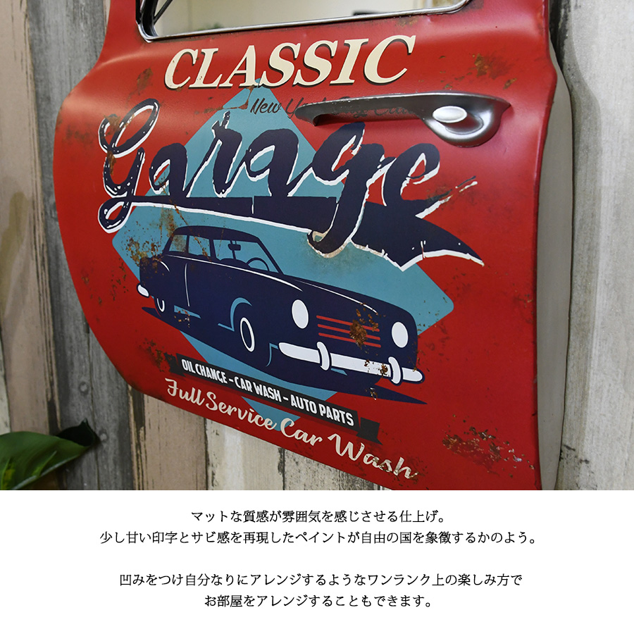 ブリキ看板 アンティーク CLASSIC CAR RETRO クラッシックカー