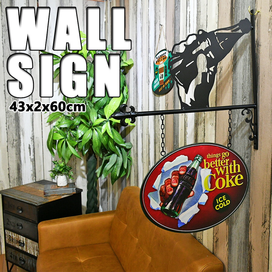 楽天市場】21日迄！ポイント10倍 壁掛け 看板 アメリカン雑貨 おしゃれ