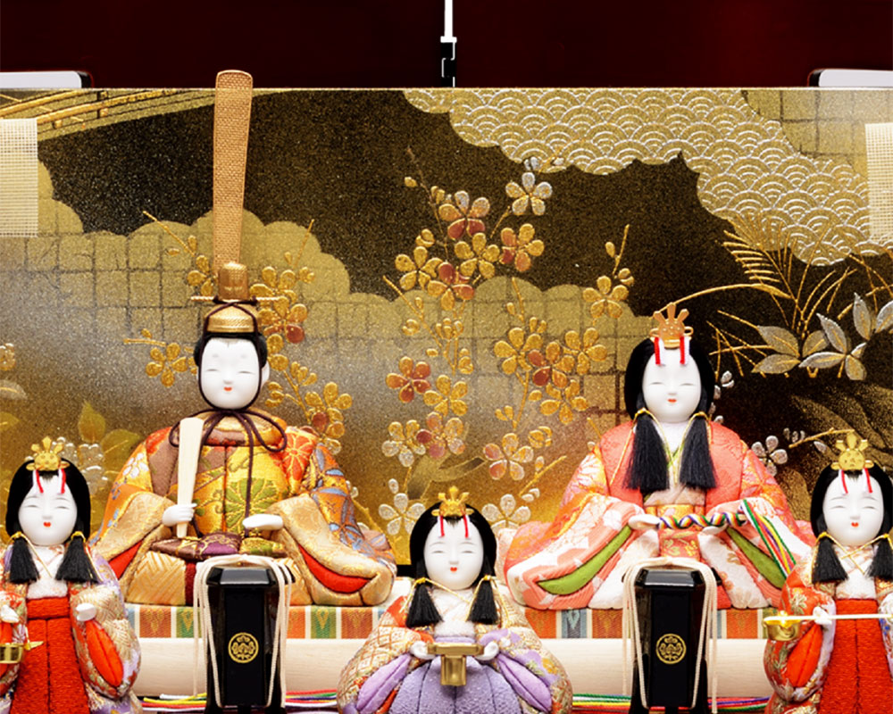 予約販売 雛人形 木目込み 一秀 モダン かわいい シンプル インテリア コンパクト ひな人形 五人飾りおひな様 qdtek.vn