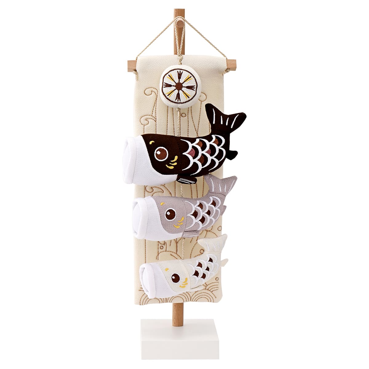 鯉のぼり 室内 こいのぼり ミニ シック モダン くすみ 色 高さ45cm カラー ホワイト モカ おしゃれ かわいい ミニ 可愛い 五月人形 卓上 コンパクト 可愛い モダン 2026