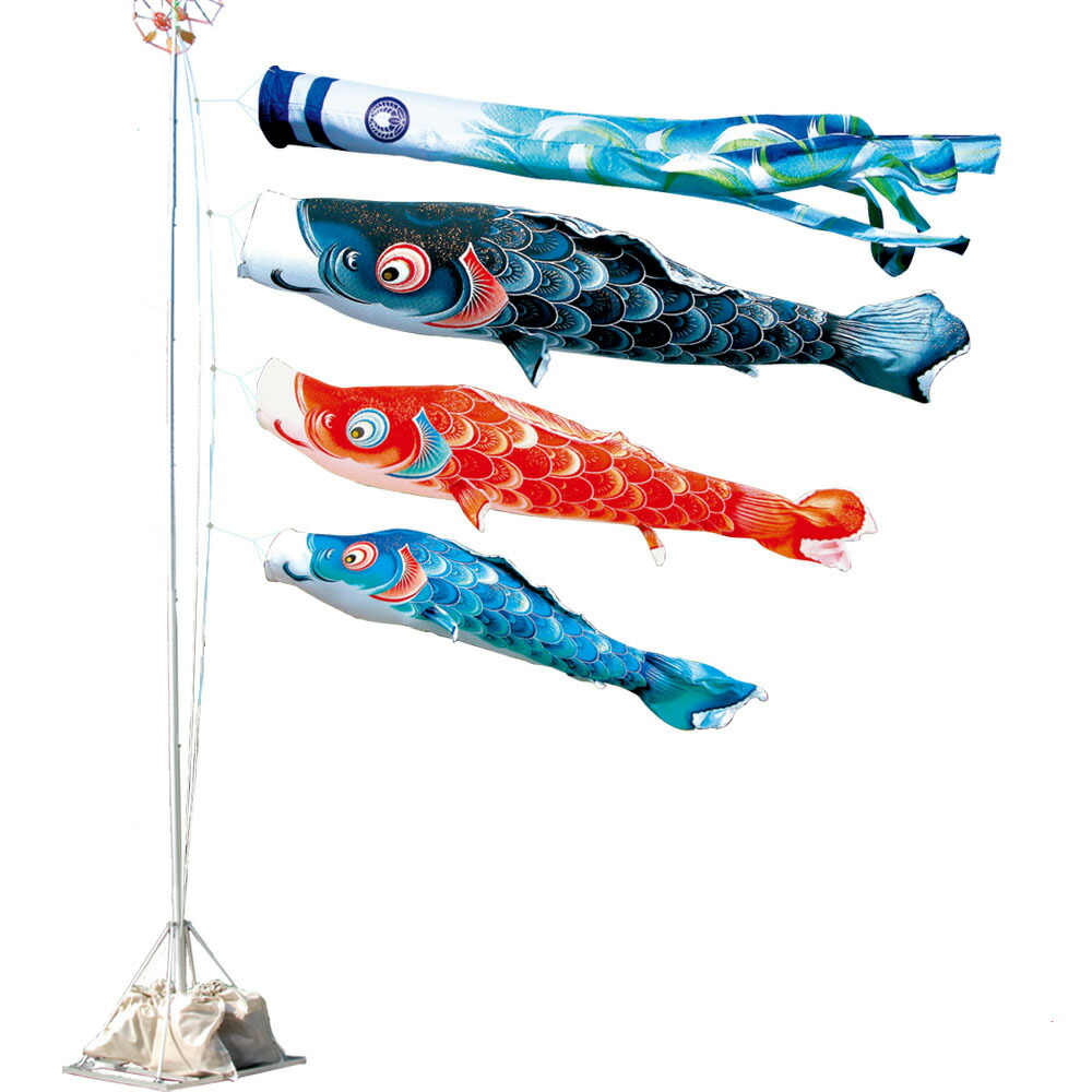 鯉のぼり ポール こいのぼり 鯉のぼり 4m6点セット 風舞い 4m6点セット 園用スタンドセット スタンドポール付き こいのぼり 庭 庭 風舞い 庭 マンション ベランダ用 徳永鯉のぼり 撥水 あい工房ギフト用品店 庭園用