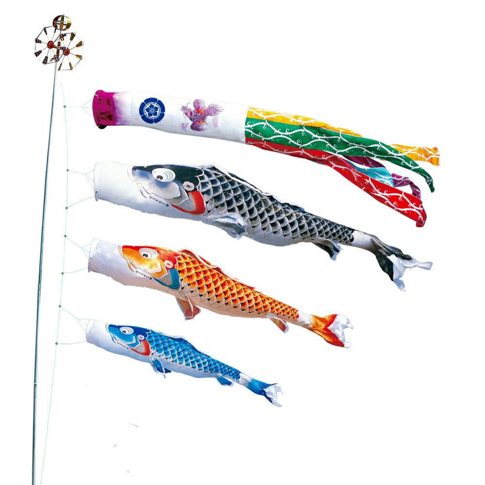 メール便無料 吉兆 3m6点セット 園用ガーデンセット 庭 鯉のぼり こいのぼり 撥水加工 徳永鯉のぼり 打込式ポール付き こいのぼり Automaxima Com Sg