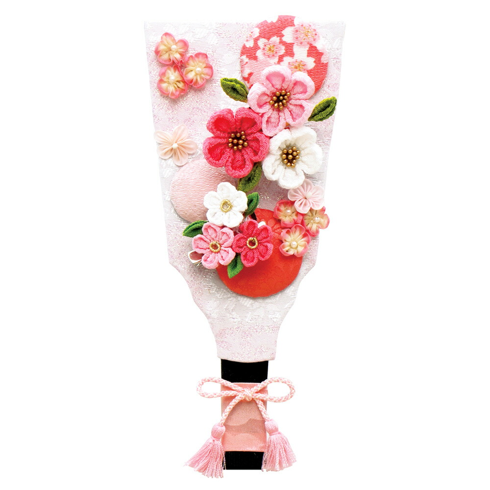 <BR>羽子板 単品 お祝い 7号 美桜カンザシ（ピンク） おしゃれ かわいい 可愛い コンパクト モダン 送料無料