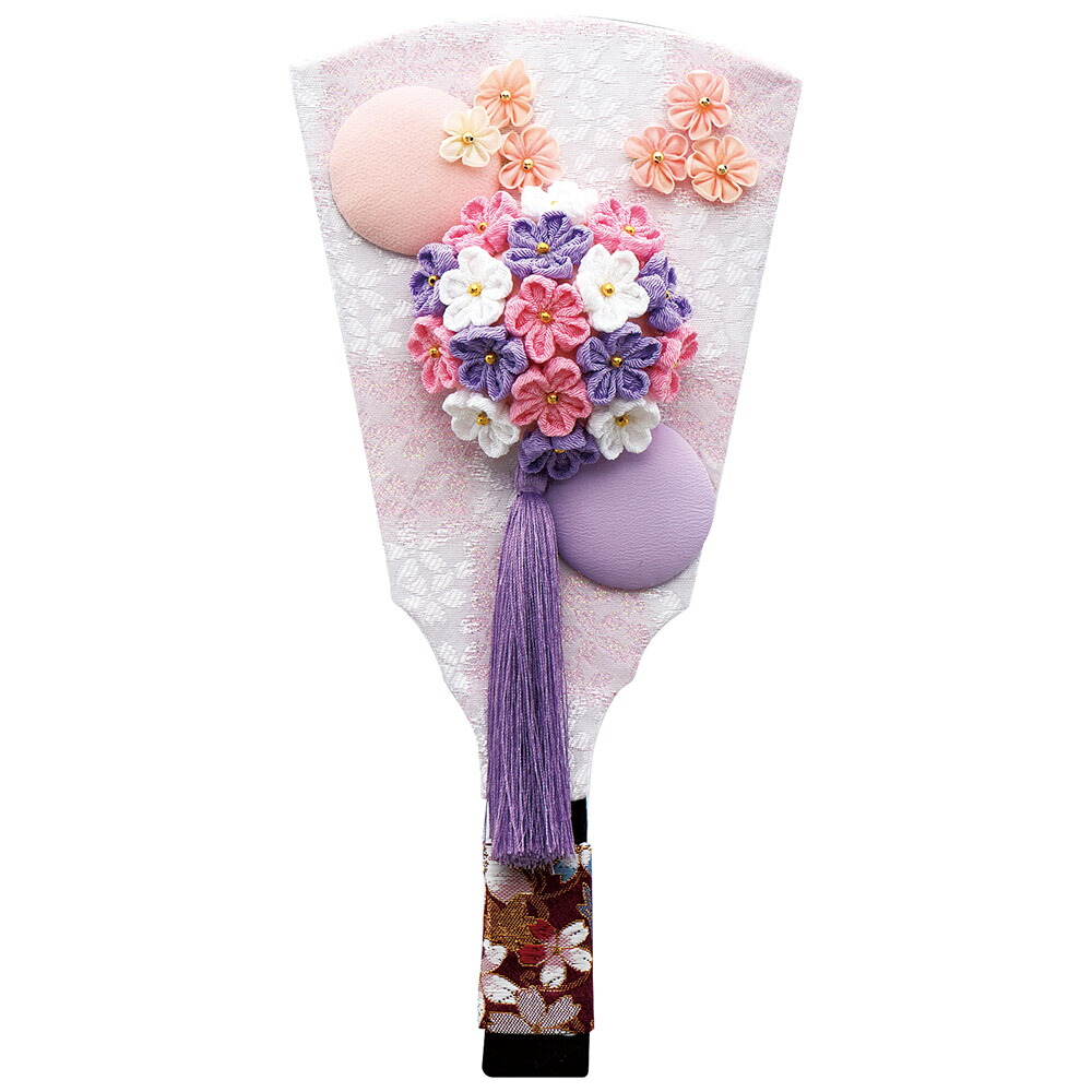 <BR>羽子板 単品 お祝い 7号 梅丸（紫） おしゃれ かわいい 可愛い コンパクト モダン 送料無料