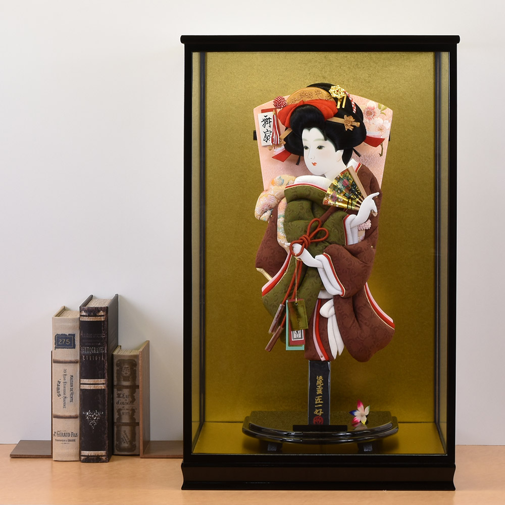 羽子板 コンパクト お祝い 初正月 羽子板飾り ガラス ケース飾り 正月飾り 押絵羽子板 orijin オリジン 18号 あや おしゃれ 2024 送料無料 18-10