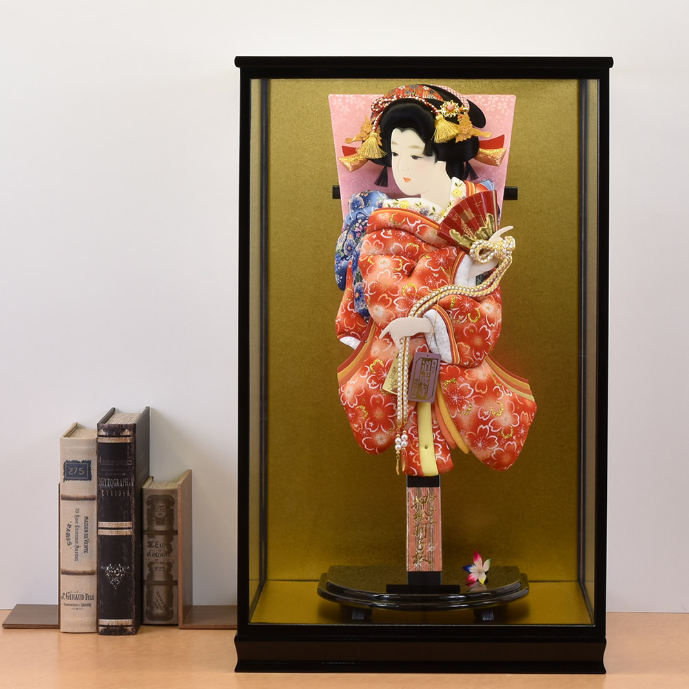 羽子板 コンパクト お祝い 初正月 羽子板飾り ガラス ケース飾り 正月飾り 押絵羽子板 orijin オリジン 20号 100-1320b しおりクラシック 古典 伝統 おしゃれ 2024 送料無料 20-02