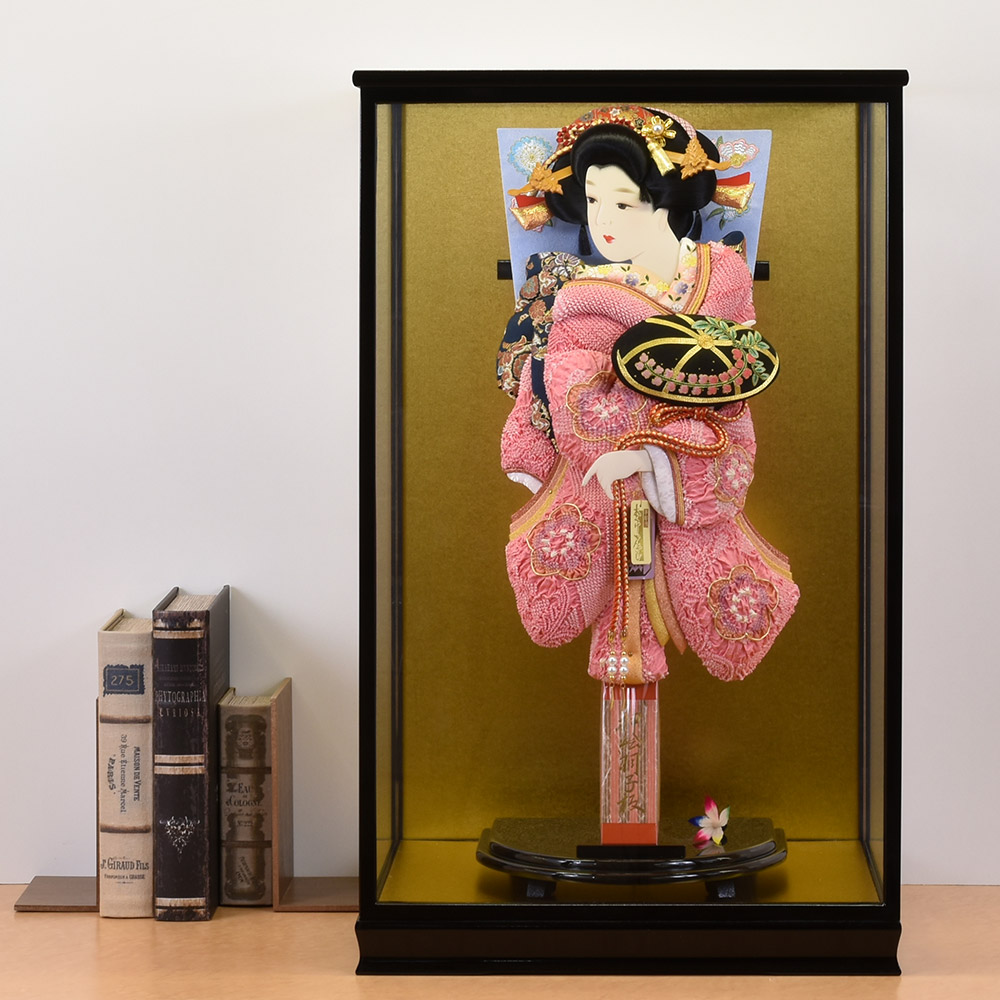 羽子板 コンパクト お祝い 絞り 初正月 羽子板飾り ガラス ケース飾り 正月飾り 押絵羽子板 orijin オリジン 20号 22gt147 クラシック 古典 伝統 おしゃれ 2024 送料無料 20-01