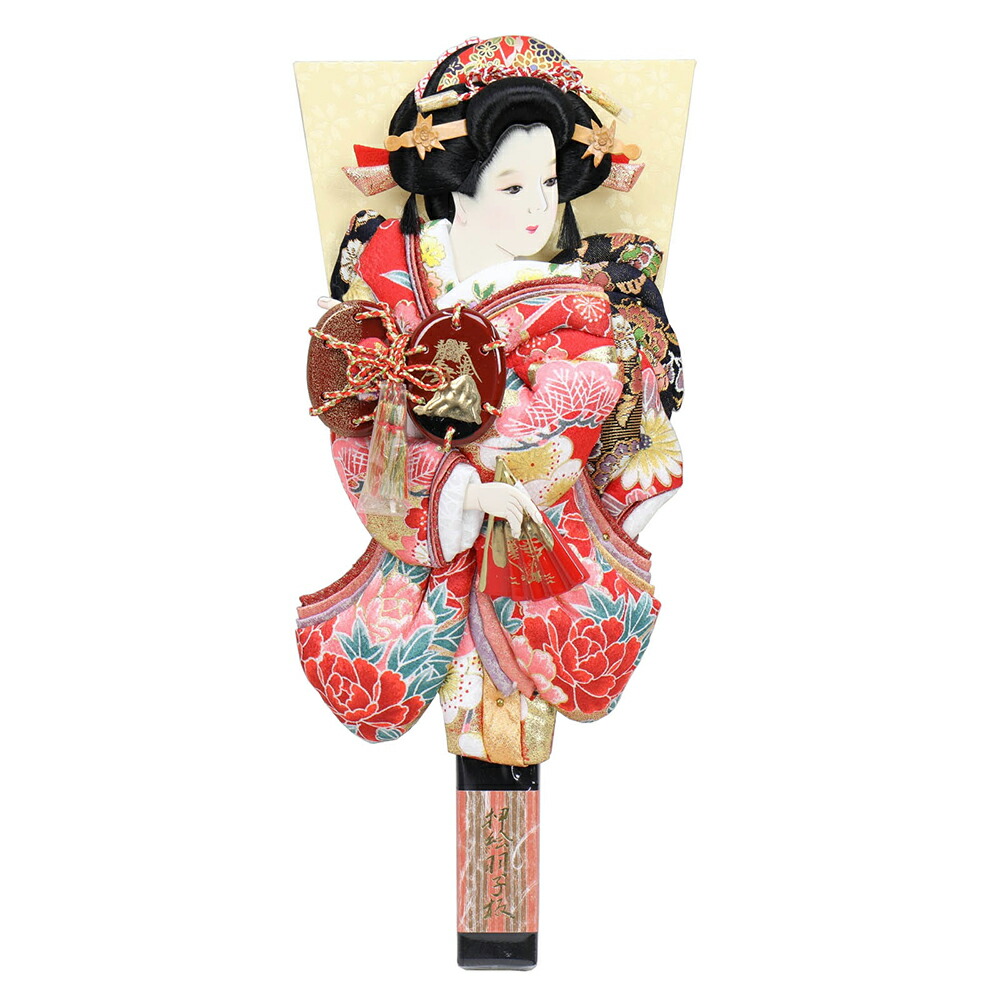 羽子板 単品 お祝い 10号 夢さくら 浅妻 赤 黄 おしゃれ かわいい 可愛い コンパクト モダン 2025 1011-10-603 2025