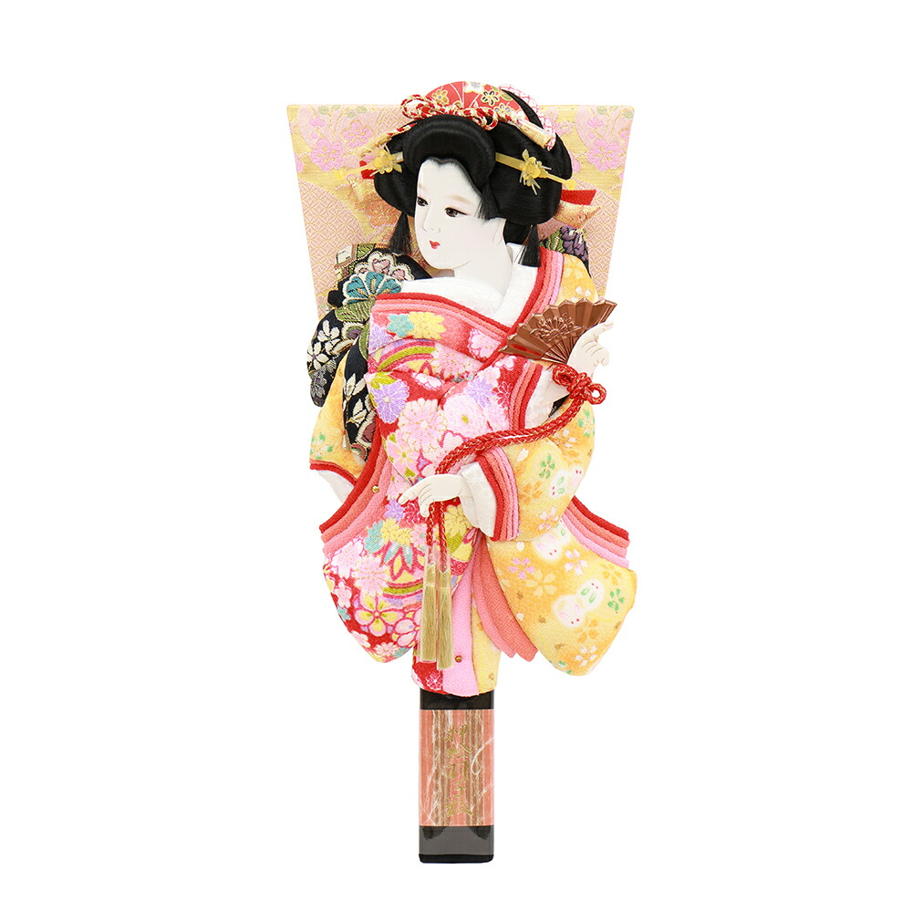 羽子板 単品 お祝い 10号 姫振袖 道成寺 赤 ピンク おしゃれ かわいい 可愛い コンパクト モダン 2025 1027-10-502 2025