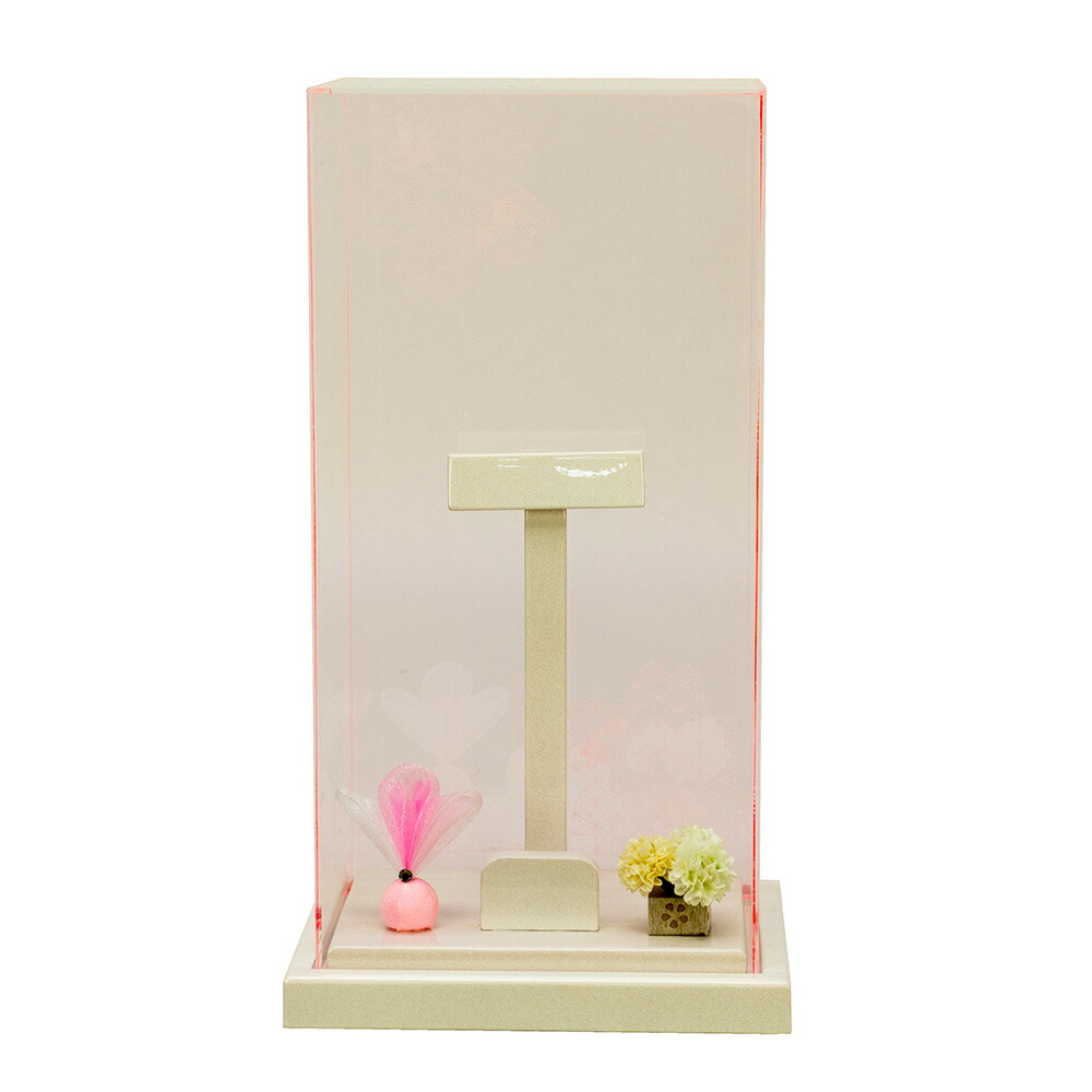 羽子板ケース 単品 お祝い 8号 ケース飾り アクリル 板なし 凛 白 おしゃれ かわいい 可愛い コンパクト モダン 2025 1114-08-970 2025