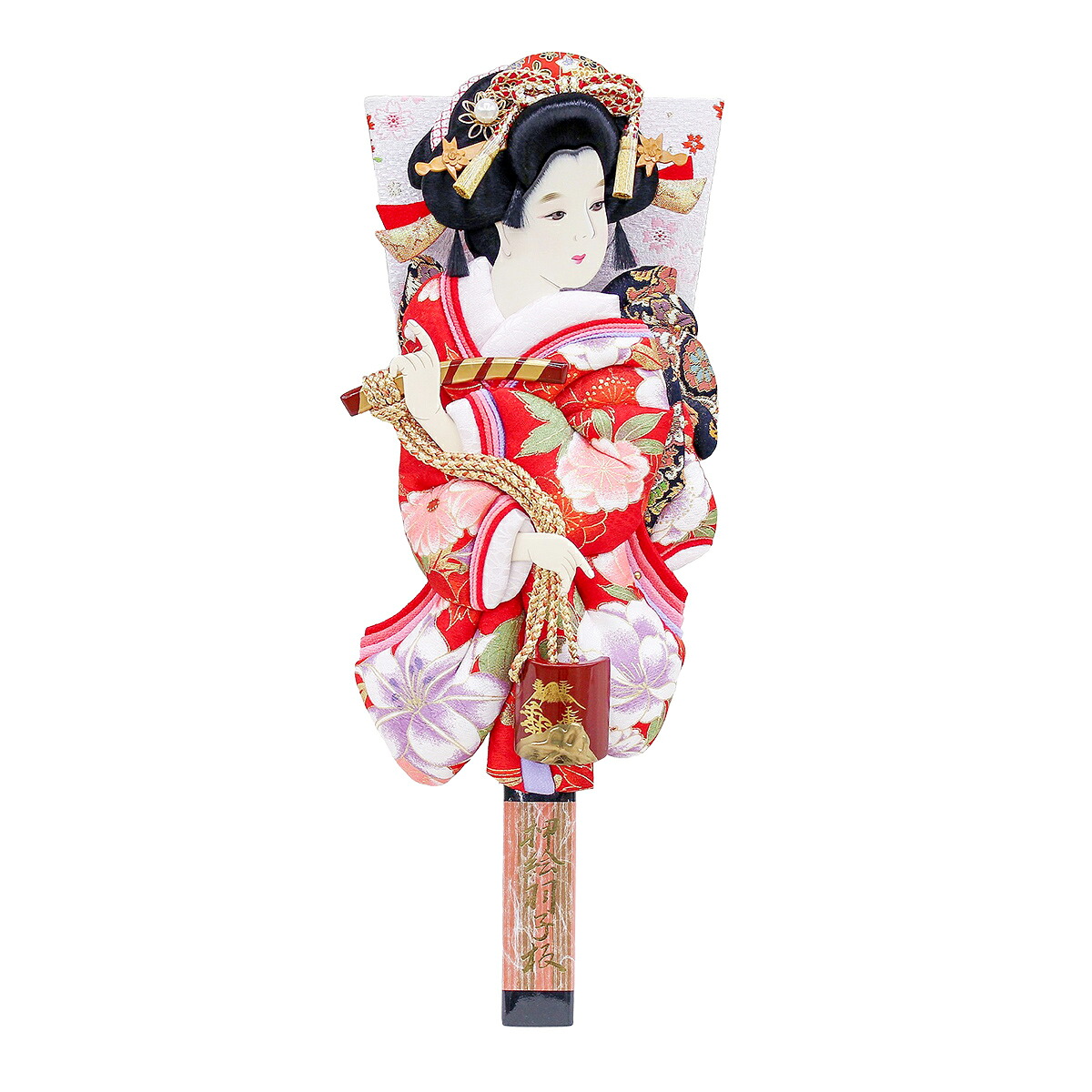 羽子板 単品 コンパクト かわいい おしゃれ 13号 (高さ約41cm) 初正月飾り モダン ミニ 羽子板飾り 押絵羽子板 振袖 夢 さくら 13号 汐汲 1011-13-704 女の子 初節句 お祝い 小さい 出産祝い 手作り リビング 玄関｜あい工房ギフト用品店 19,199円