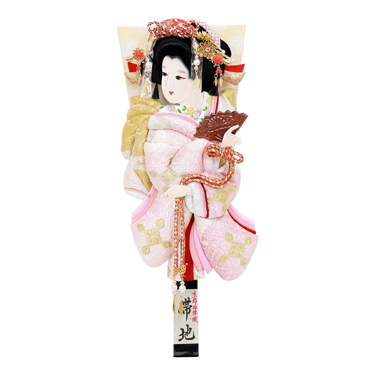 羽子板 単品 コンパクト かわいい おしゃれ 13号 (高さ約41cm) 初正月飾り モダン ミニ 羽子板飾り 押絵羽子板 振袖 帯地 和花 13号 道成寺 1014-13-702 女の子 初節句 お祝い 小さい 出産祝い 手作り リビング 玄関 2026