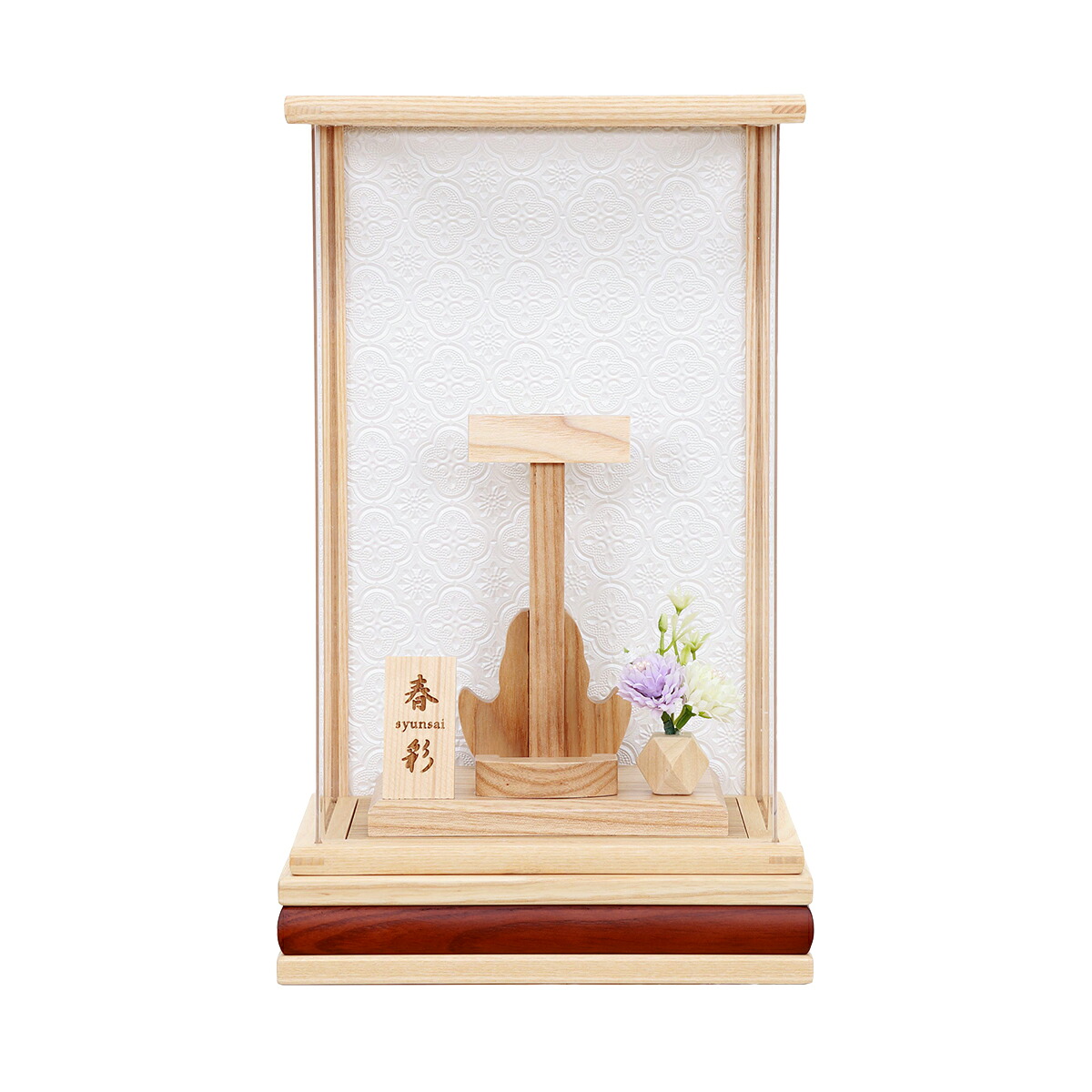 羽子板 高級 ケース 単品 コンパクト おしゃれ 初正月 白木 ホワイト 春彩 8号 (高さ約36cm) ガラス 女の子 羽子板飾り用 ケースのみ 1115-08-060 女の子 初節句 お祝い 小さい 出産祝い 手作り リビング 玄関 2026