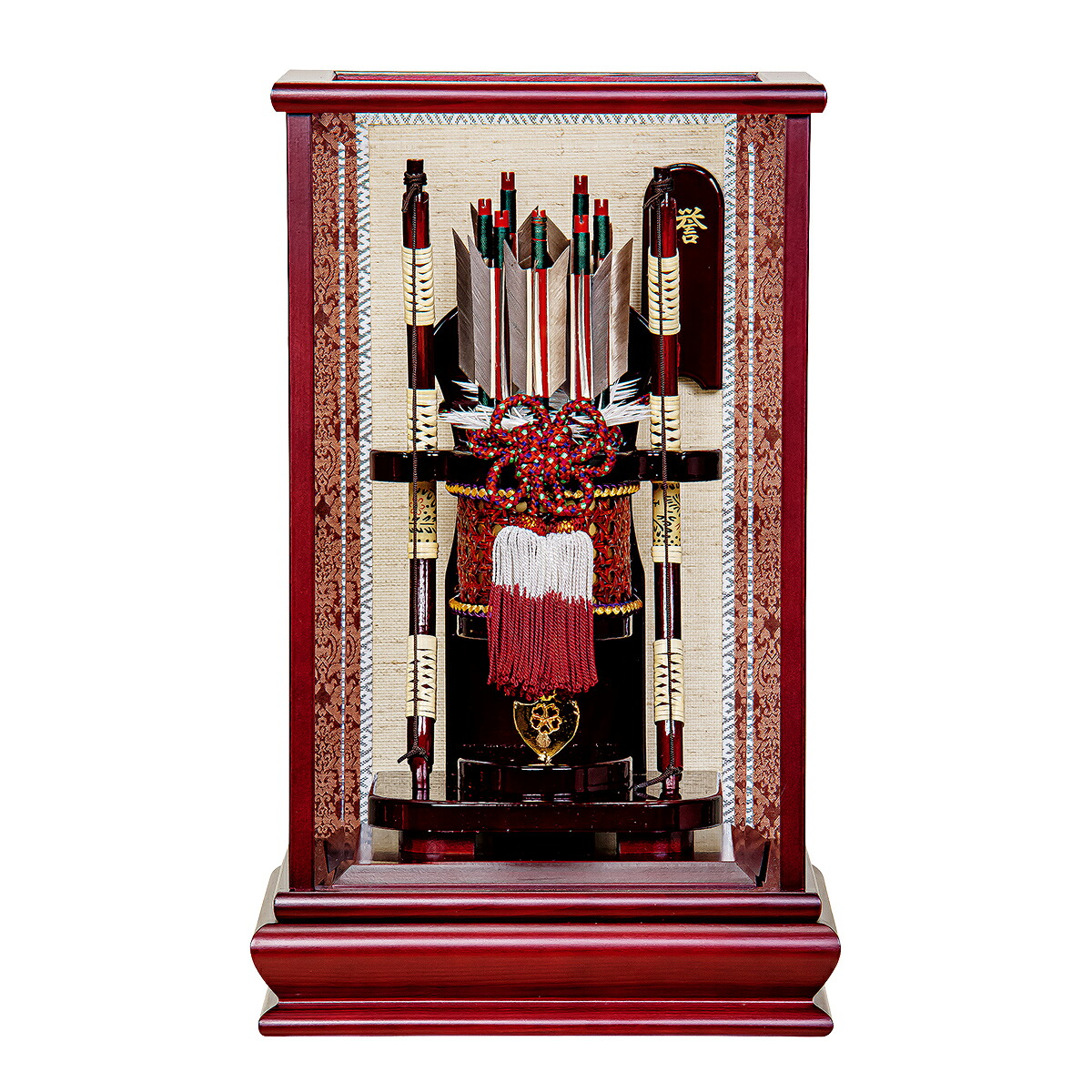 破魔弓 コンパクト 破魔矢 初正月 かわいい おしゃれ ケース入り 13号 (高さ約37cm) 木目之 誉 ガラス 101754 gh-019 2026