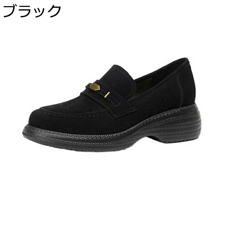 置き目毛革 スエードクロス 羊革シューズ レディース パンプス モカシン 厚底 亭主もち用 通気 冷やりとした 春夏秋用 延性のある性 兼ね合い感 軽さ 女子らしい 心地よい たまり場 会う約束 余暇