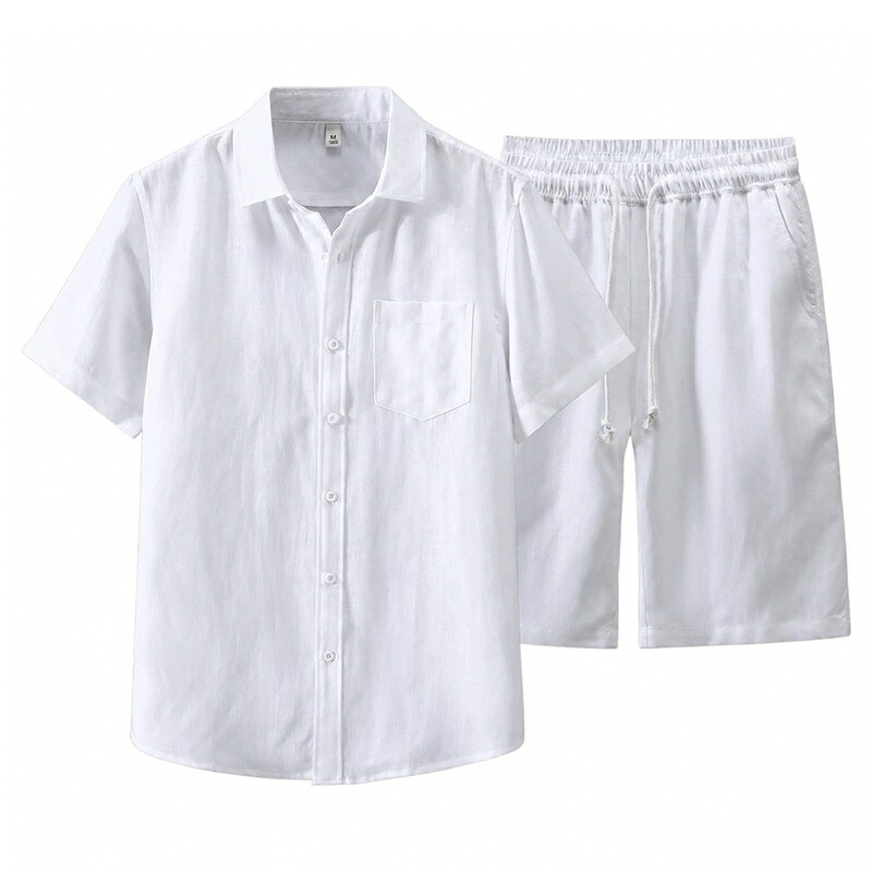 メンズ 綿麻 上下セット tシャツ サルエルパンツ 夏服 スポーツウェア 部屋着 リネン 五分袖 2点セット トップス 半袖 ルームウエア ゆったり おしゃれ 快適 楽々 リラクス 普段着 父の日 ギ|あいあいロジスティック