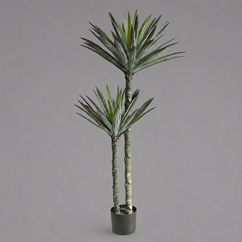 人工観葉植物 大型 ユッカ 鉢植え フェイク 観葉植物 本物そっくり 北欧風 室内 インテリア おしゃれ 枯れない 水やり不要 世話いらず 樹木 置物 リビング 玄関 オフィス 新築祝い 高さ120c|あいあいロジスティック