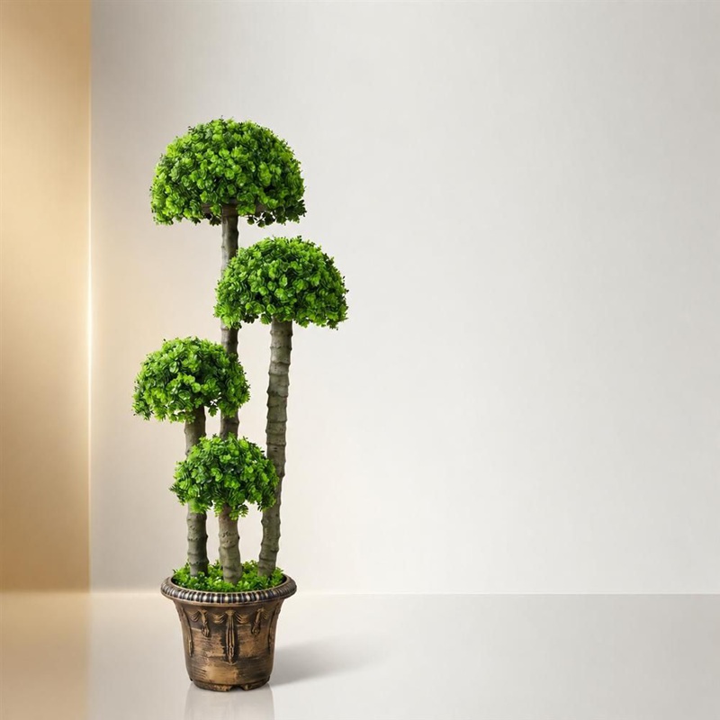 人工観葉植物 鉢植え トピアリー 100cm 4段 しだれ風 松の木 造花 リアル 人工樹木 フェイクプランツ 室内 おしゃれ 大型 鉢植え風 和風 モダン 玄関 リビング 世話いらず 水やり不要 枯｜あいあいロジスティック