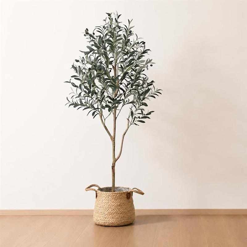人工観葉植物 オリーブの木 120cm 本物そっくり フェイクプランツ 大型 室内 鉢植え 水やり不要 枯れない リアル インテリア飾り お祝い リビング 玄関 おしゃれ｜あいあいロジスティック