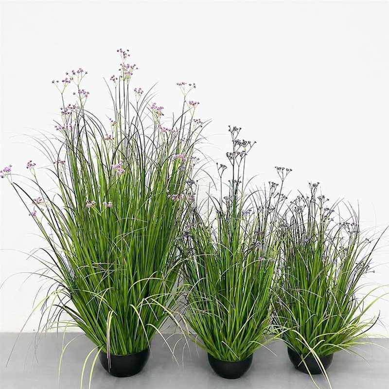 人工観葉植物 鉢植え おしゃれ かすみ草 フェイクグリーン 本物そっくり オニグラス 室内 インテリア 置物 小花 飾り 枯れない 水やり不要 玄関 リビング オフィス 卓上 デコレーション 北欧風|あいあいロジスティック