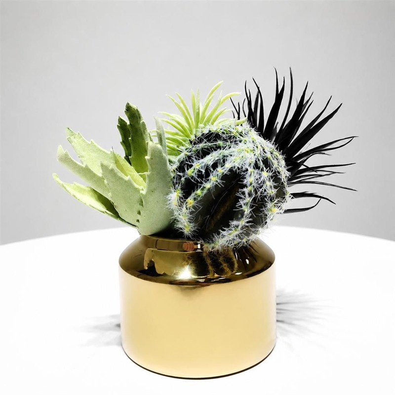 フェイクグリーン 鉢植え 多肉植物 サボテン 人工観葉植物 造花 リアル ミニ プランター付き 卓上 インテリア 飾り 北欧 おしゃれ 手入れ不要 水やり不要 室内 リビング 玄関 置物 20*20*｜あいあいロジスティック
