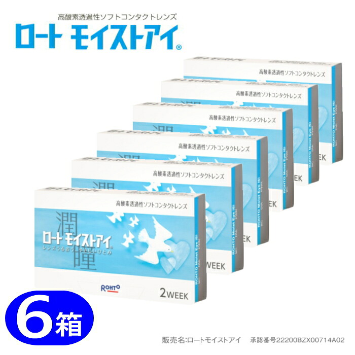 クーパー幻影製 ロートモイストアイ2WEEK（2週使い捨てコンタクトレンズ）6箱仕掛ける 【貨物輸送無料】