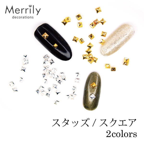 楽天市場 メタルパーツ スタッズ スクエア ゴールド シルバー ネイルパーツ デコパーツ ジェルネイル ネイル ストーン スマホケース等のデコに レジン M便 1 美顔器 美容家電のアイボーテshop