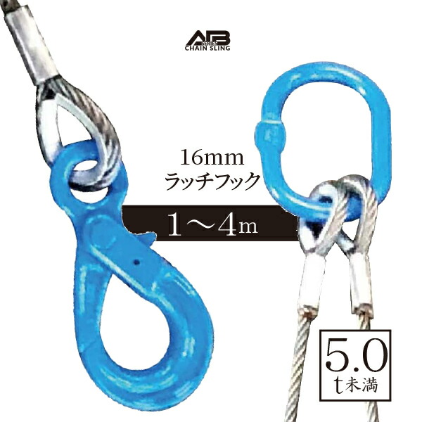 2本吊　ワイヤースリング　2t用 大洋製器工業 2本吊ワイヤスリング 2t用×2m 2WR-2T×2 1セット 1011691