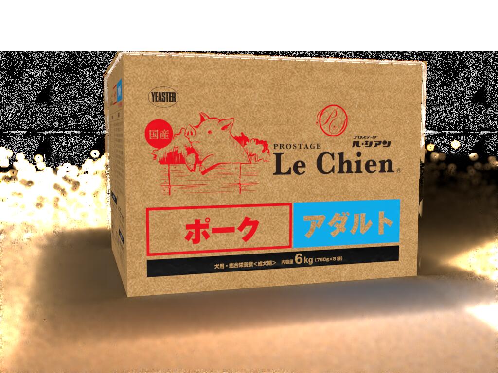 労働者階級高座 飼い犬 ル・シアン 豚肉 成年者 6kg （750g×8） ドッグフード 【お取り寄せ商いもの】