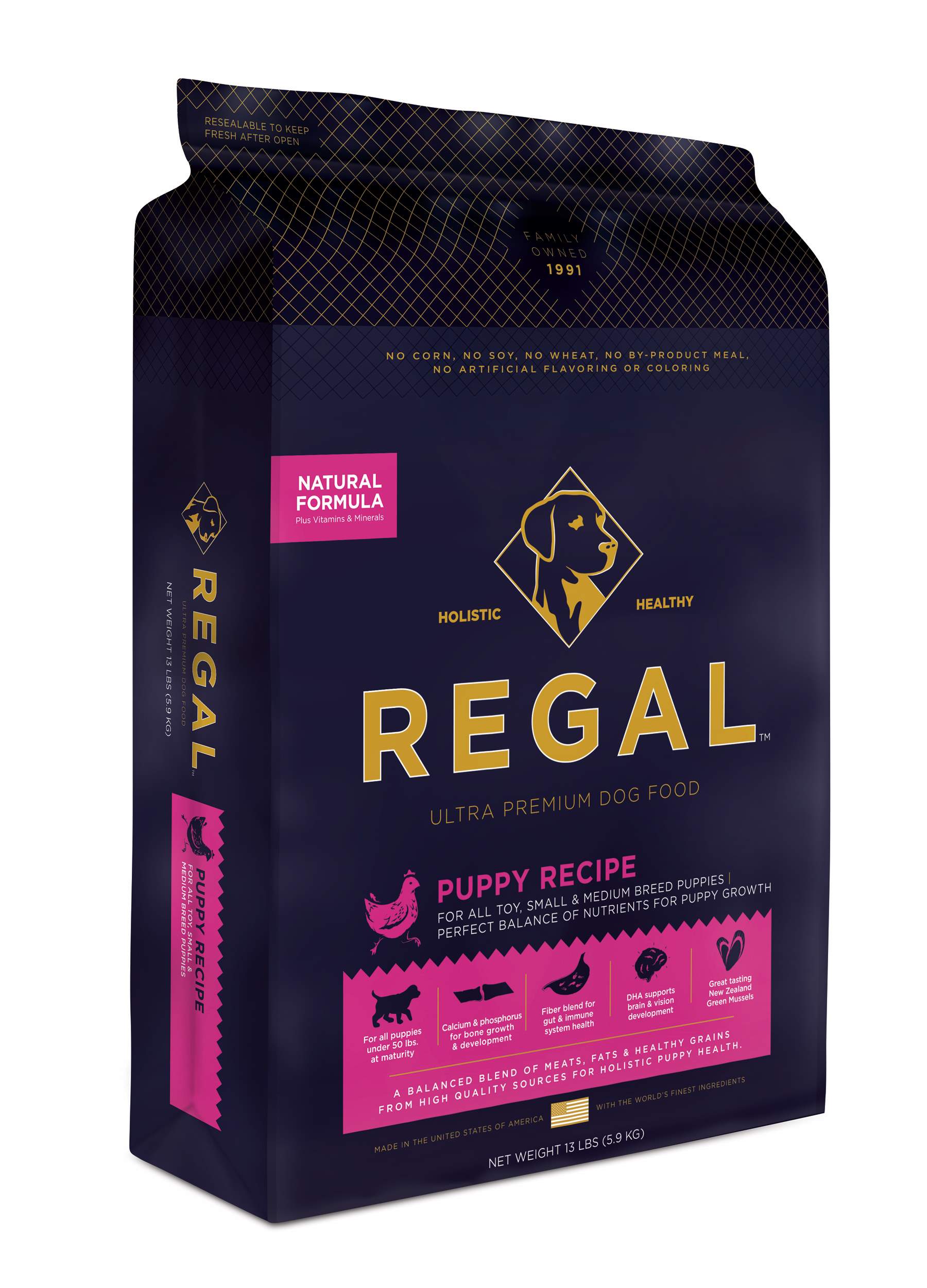 REGAL リーガル パピーレシピ 5.9kg 全犬種用 オールステージ用 プレミアムフード　子犬用　正規品【お取り寄せ商品】