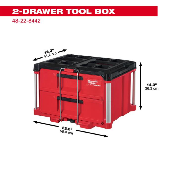 ミルウォーキー物の具ジャパン練り合わせる会社組織｜Milwaukee Tool Japan PACKOUT 引き出し納める 2段 48228442