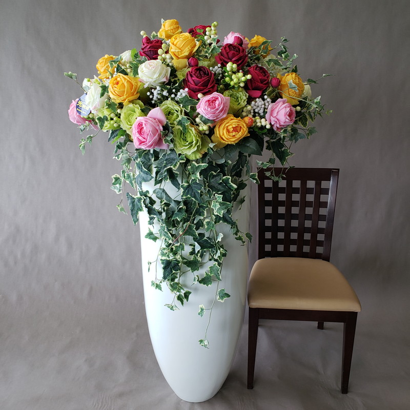 大型取りあわせる・赤薔薇・    高150×幅80×奥ふかさ65