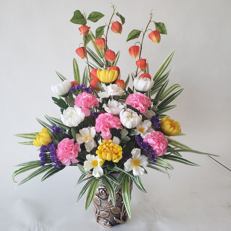 楽天市場】仏花ホオズキ入BT32（高65×幅40）(造花） : 愛フラワー  