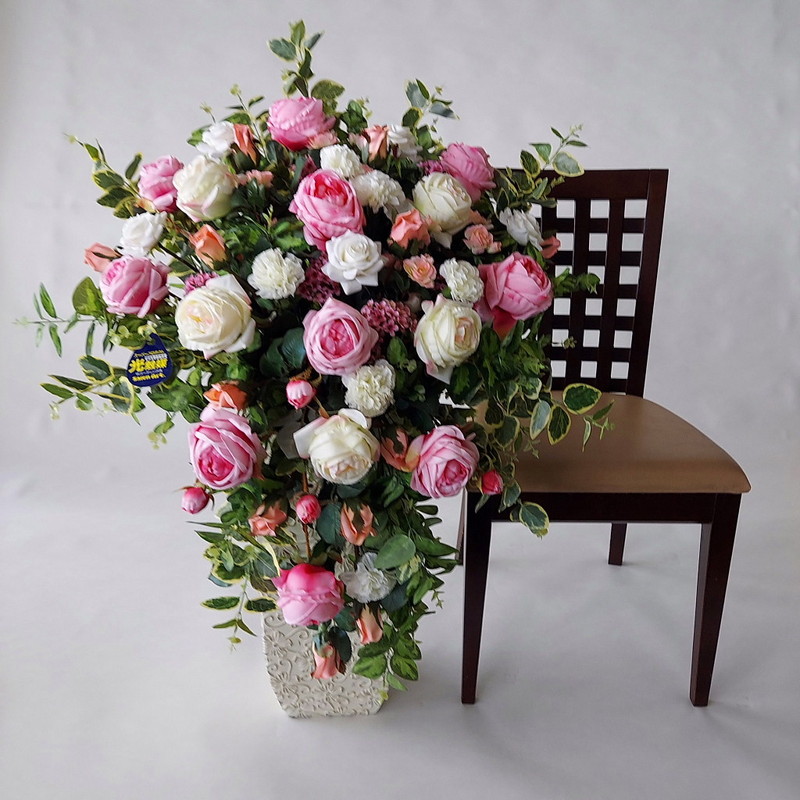 牡丹咲バラMIX【造花】【R５】【造花】 【R11】約高100&times;幅60（造花）光触媒｜愛フラワー＆グリーン 店