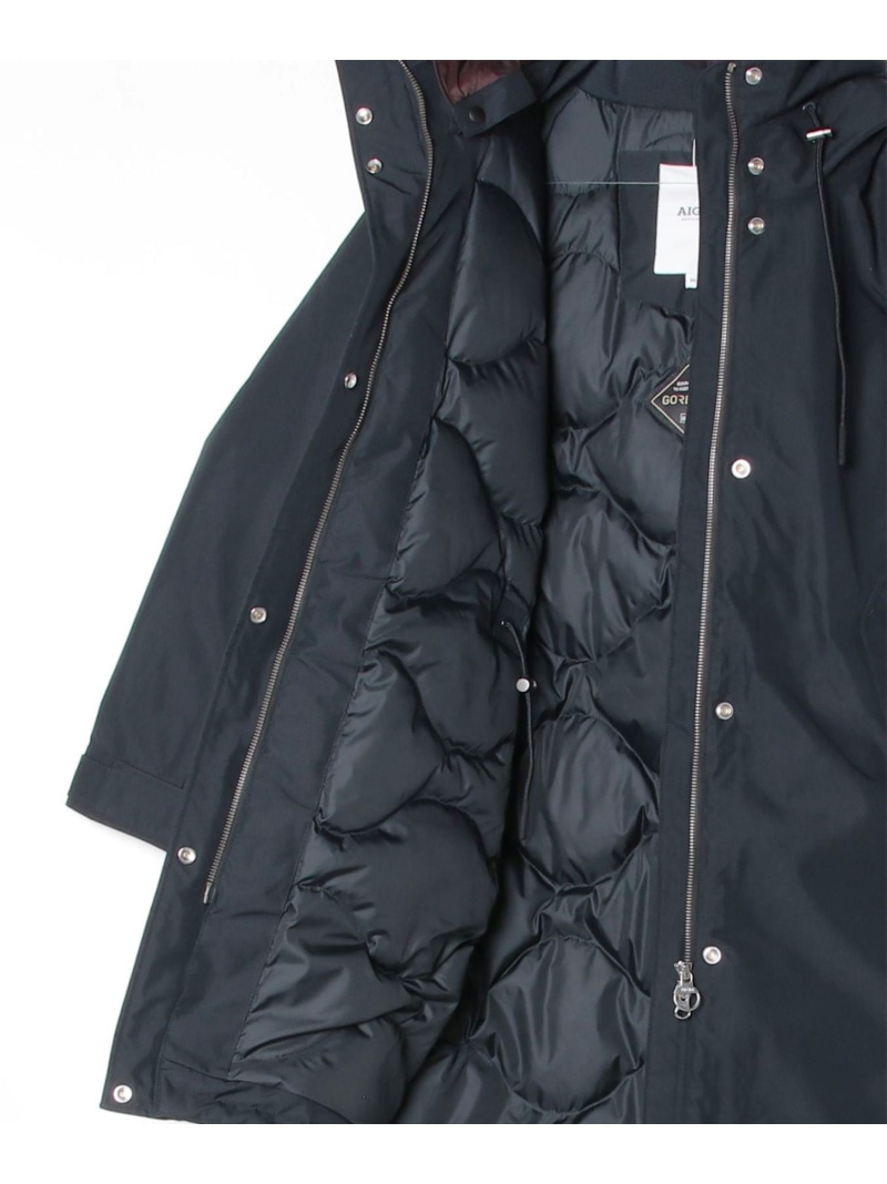 【SALE／30%OFF】ゴアテックス2度合い 落ちこむ上衣 RP AIGLE エーグル ジャケット・アウター ダウンジャケット・ダウンベスト 黒いこと【RBA_E】【貨物輸送無料】[ Fashion]