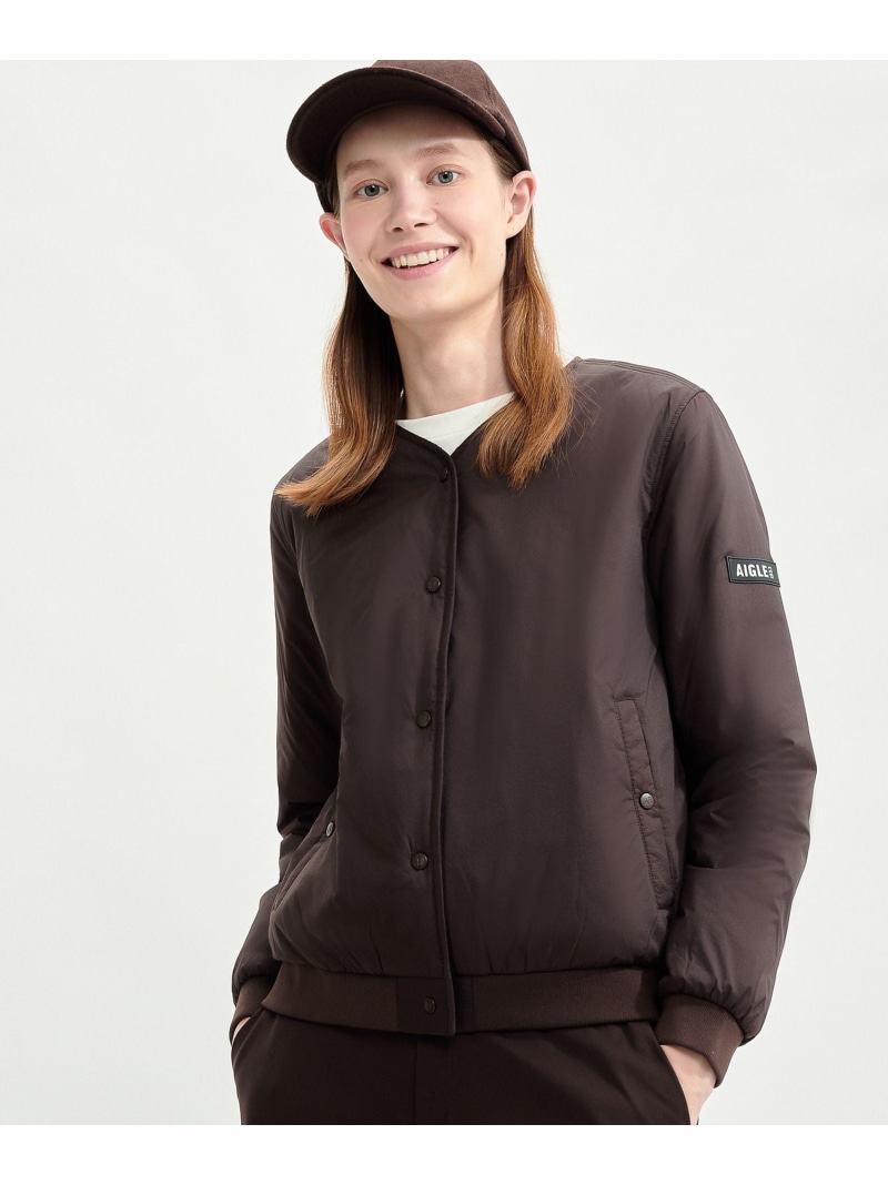 【SALE／30%OFF】DUPONT SORONA中綿 撥水 インサレーションVのど首上衣 / 落ち込む上衣 / パファージャケット AIGLE エーグル ジャケット・アウター ダウンジャケット・ダウンベスト 緑であること 赤銅色 米国海軍【RBA_E】【貨物輸送無料】[ Fashion]